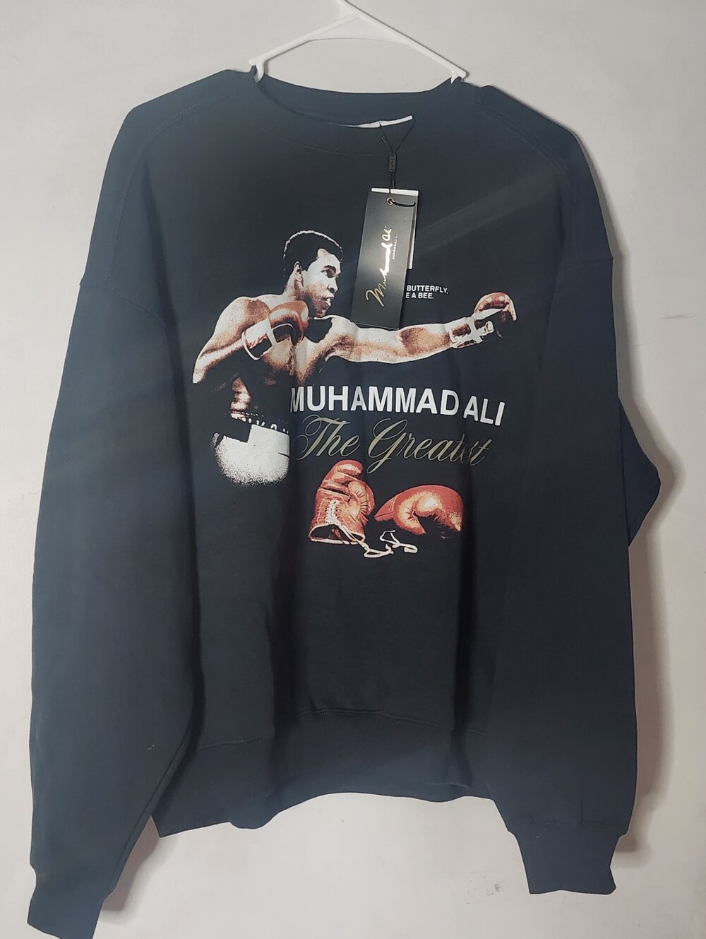 Muhammad Ali Graphic Crewneck Sweatshirt - Charcoal